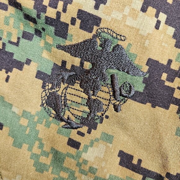USMC Digital Woodland Camo Combat Jacket Size Medium BDU Cargo gorpcore outdoor - Picture 9 of 15